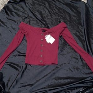 Off shoulder sweater